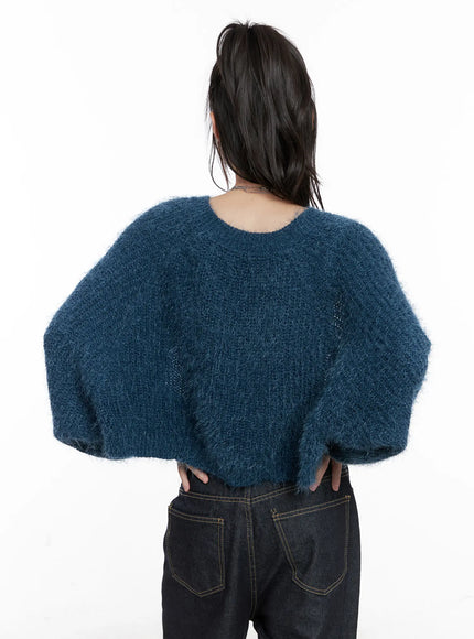 Fluffy Bolero Knit Cardigan CG518