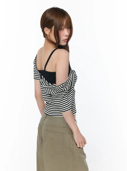 striped-u-neck-crop-tee-cy529