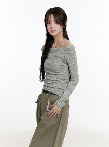 polka-dot-off-shoulder-long-sleeve-top-cm510