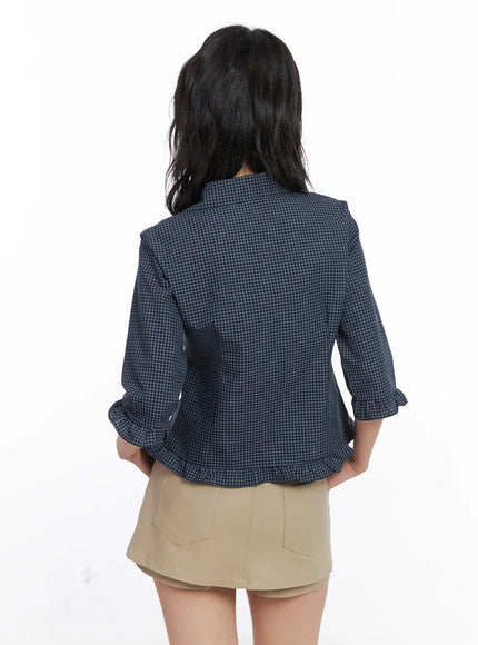 ruffled-gingham-3-4-shirt-co507
