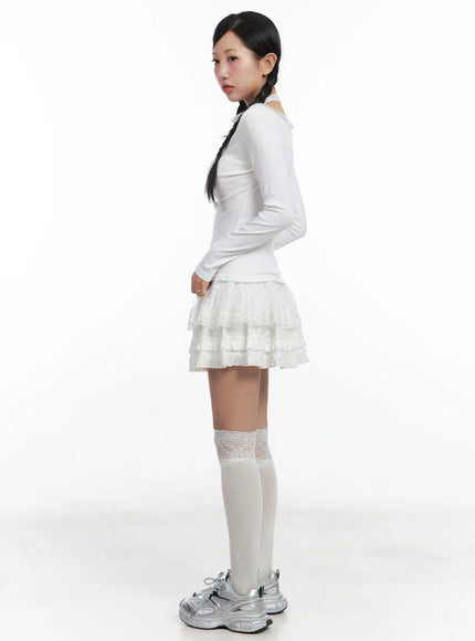 ruffled-lace-mini-skirt-cn528