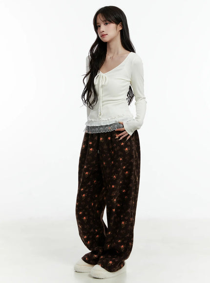 lace-trimmed-long-sleeve-top-cd514