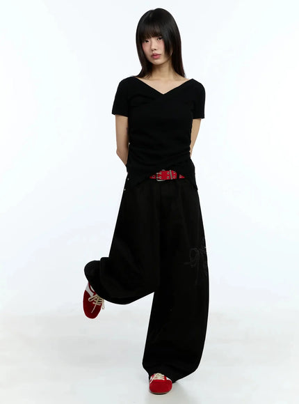 ribbon-detail-baggy-pants-iu523