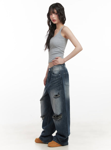 Alison Destroyed Baggy Jeans CJ523