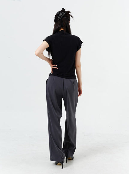 Wide Leg Tailored Pants OM320