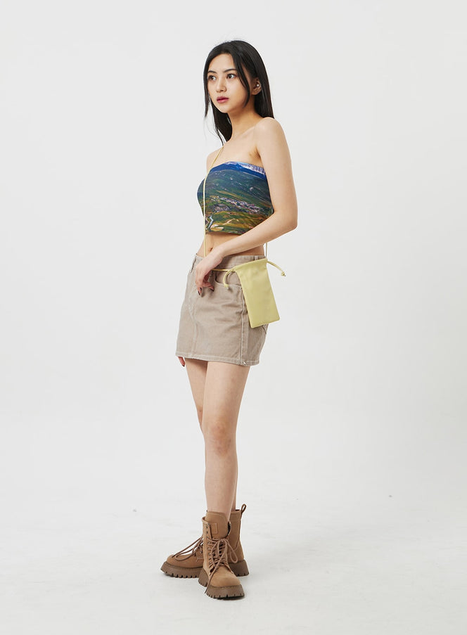 Quadratische Minitasche aus Kunstleder BF323