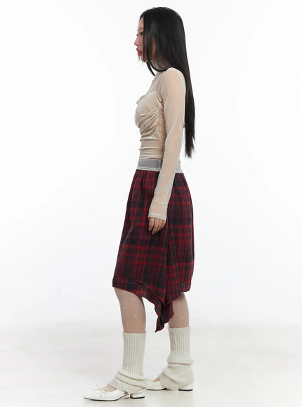 asymmetric-checkered-midi-skirt-cd530