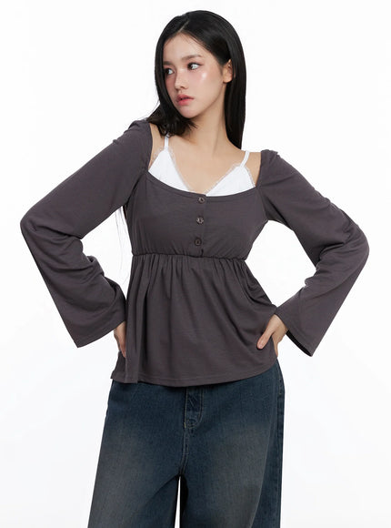 shirred-flowy-buttoned-long-sleeve-is525