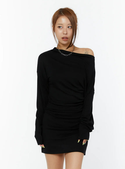 cross-lace-off-shoulder-mini-dress-cy521