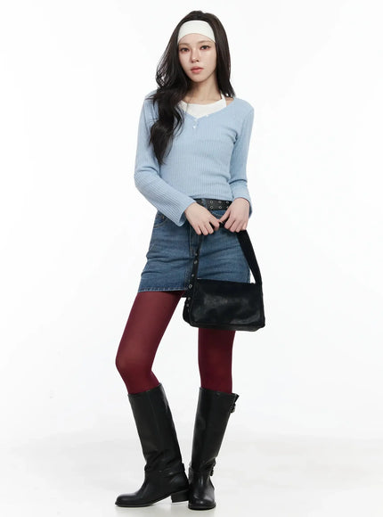 Studded Buckle Belt IJ528