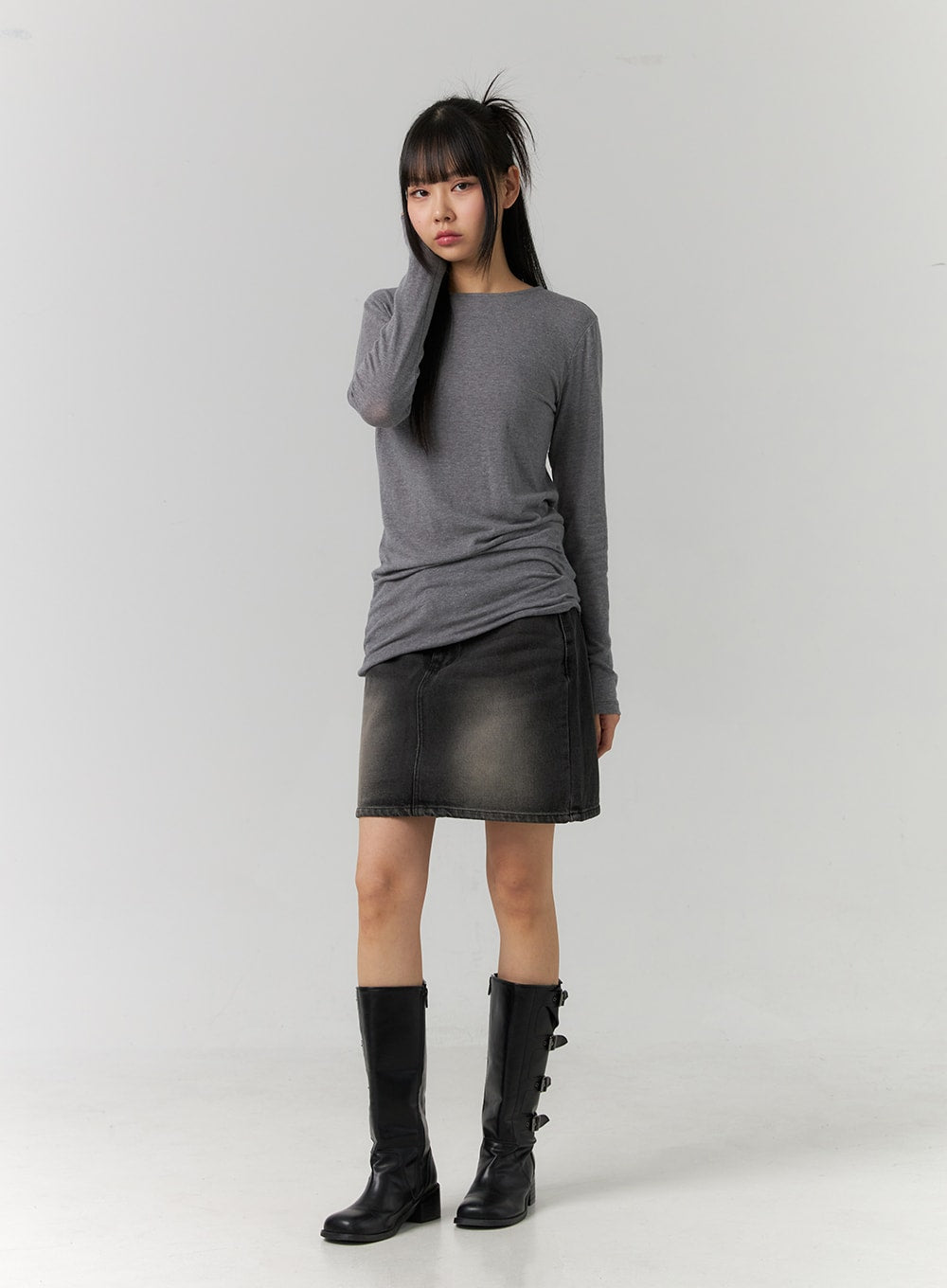 washed-mini-denim-skirt-cd307