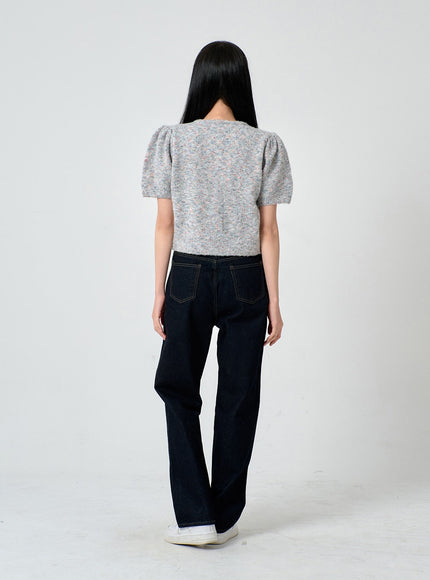 Gerade geschnittene Raw-Denim-Hose ON29