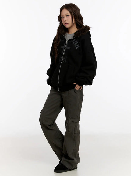 oversized-graphic-faux-fur-zip-hoodie-cn527