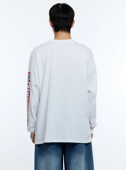 Men's Racing Graphic Long Sleeve T-Shirt IG515