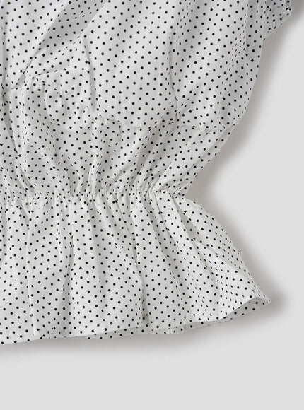 polka-dot-sleeveless-blouse-iu526