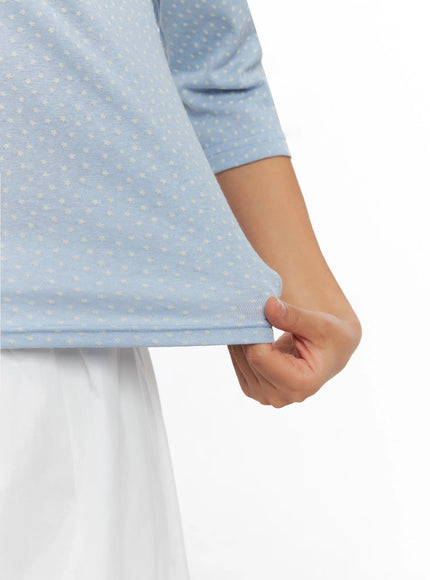 3-4-sleeve-round-neck-tee-ig527