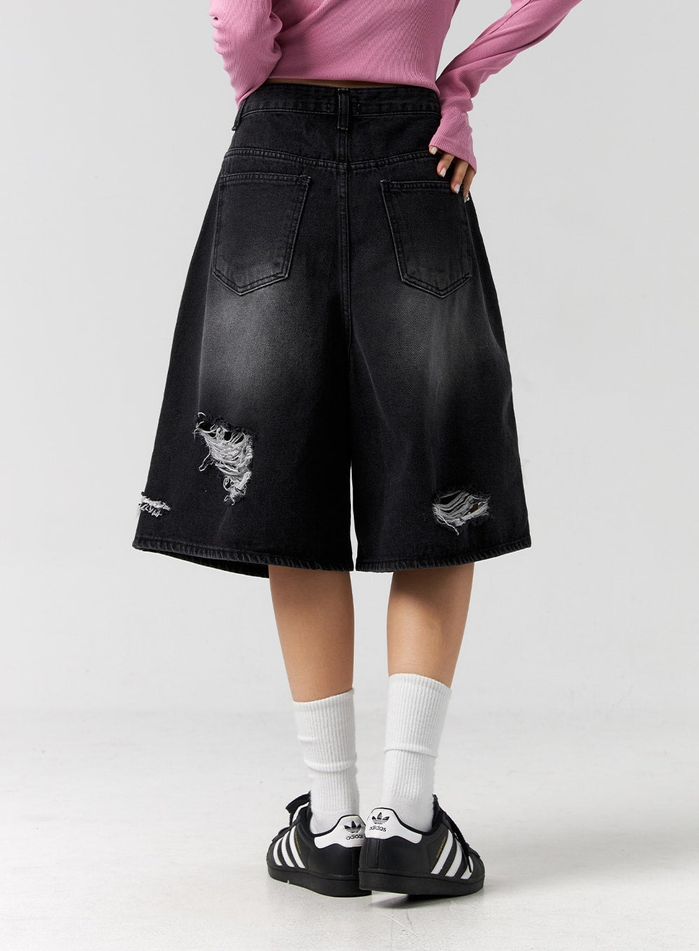 ripped-bermuda-pants-unisex-cg303