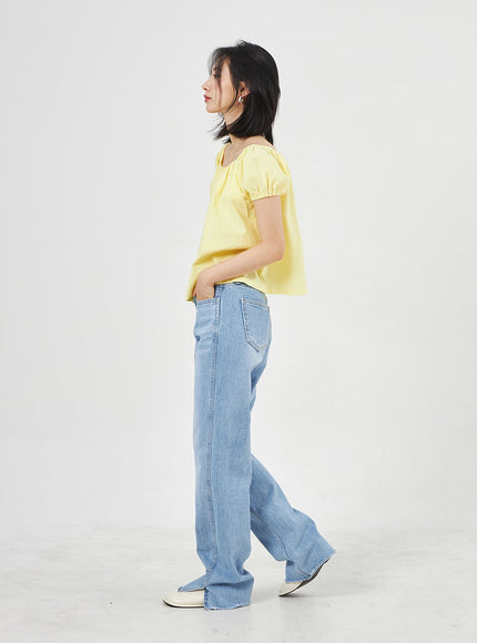 Jeans in heller Waschung OA310