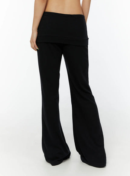 folded-eyelet-bootcut-sweatpants-cy521