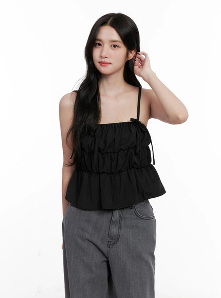 ribbon-strap-ruffle-scrunch-tank-cl516