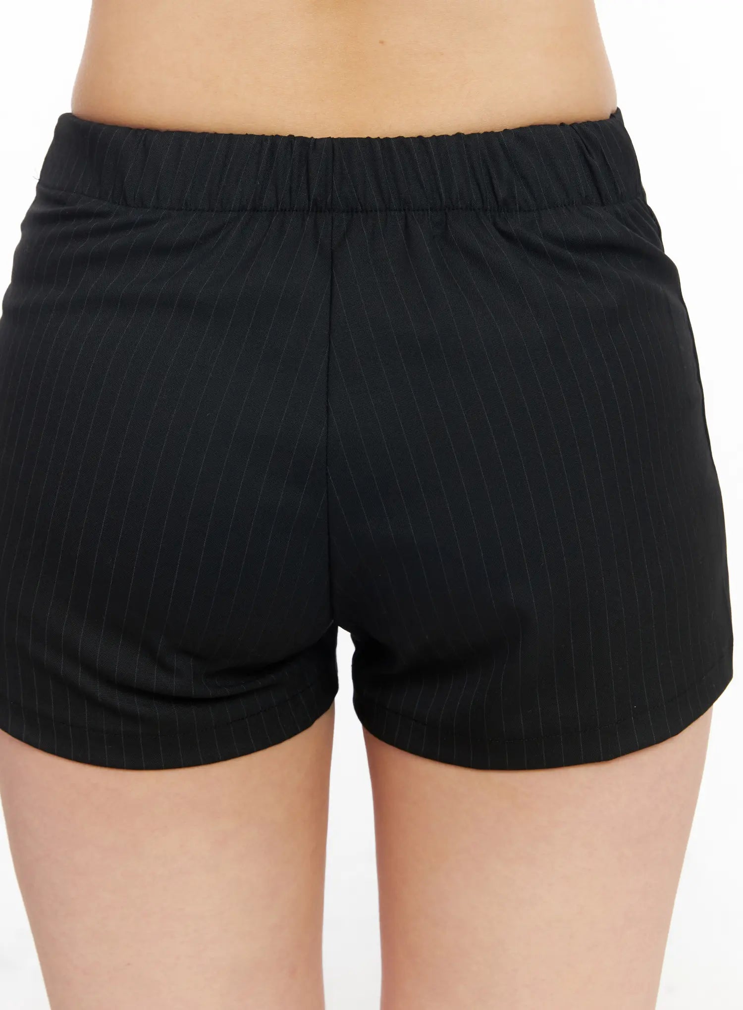 Striped Tailored Mini Shorts CM517