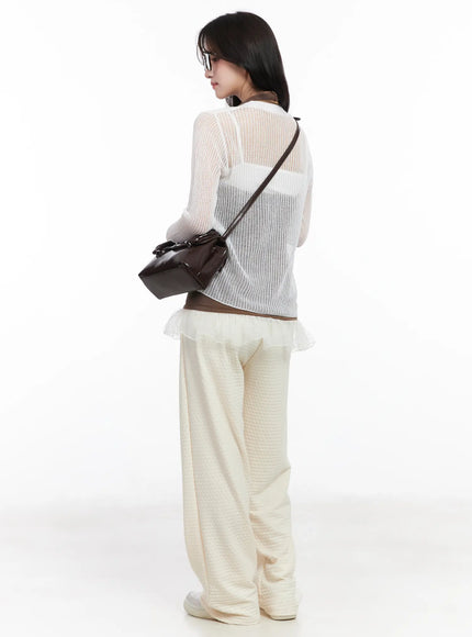 Textured Relaxed Sweatpants CM527