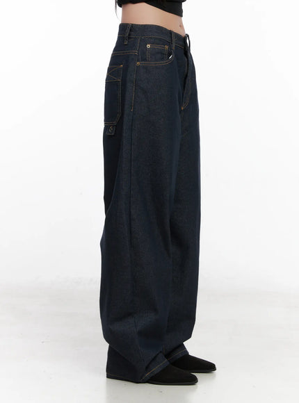 Heaven Wide-Leg Dark Washed Jeans CN513