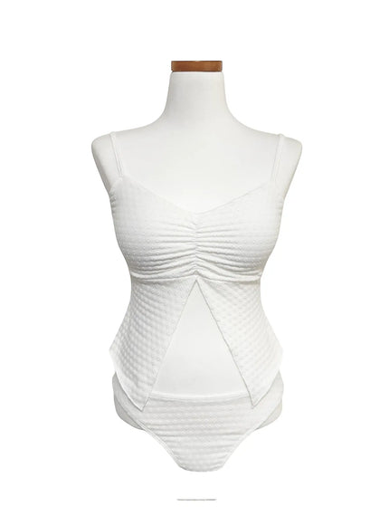 shirred-tankini-set-iy514 / White
