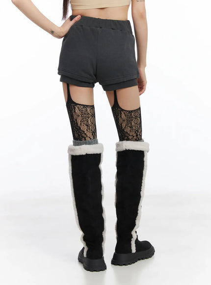 studded-fleece-shorts-cj501