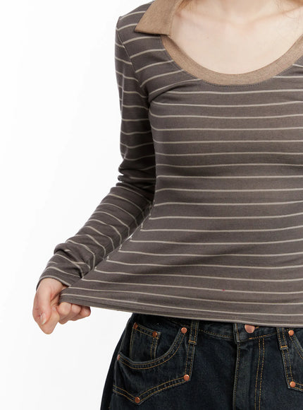 striped-contrast-long-sleeve-top-cs504