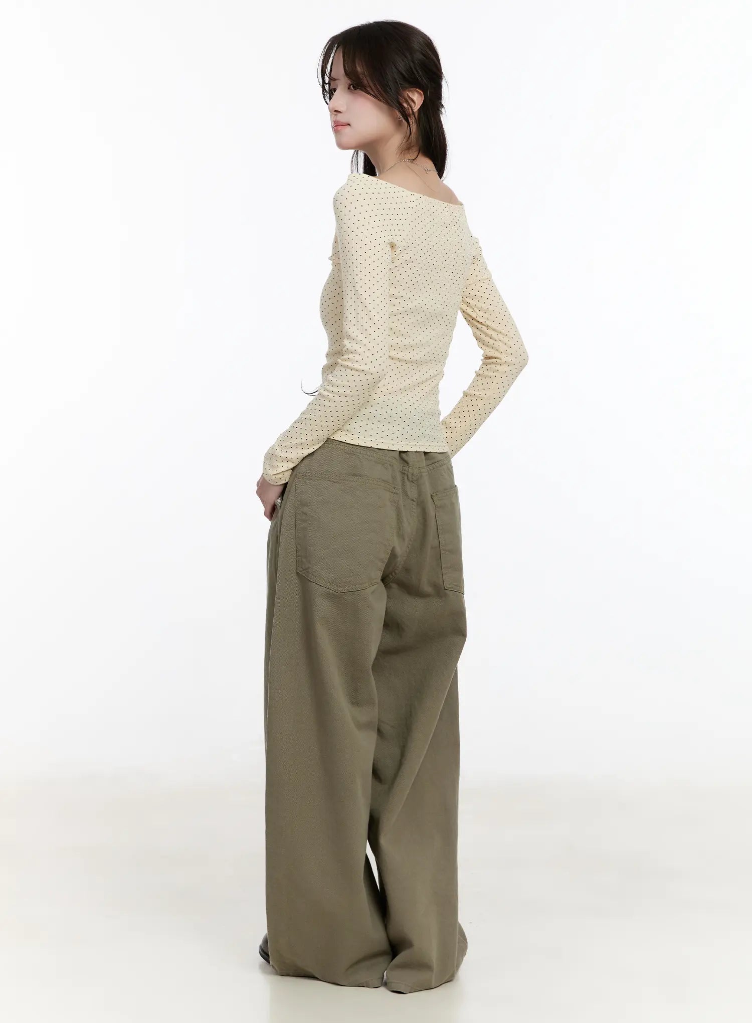 Pocket Detail Wide Leg Pants CM510