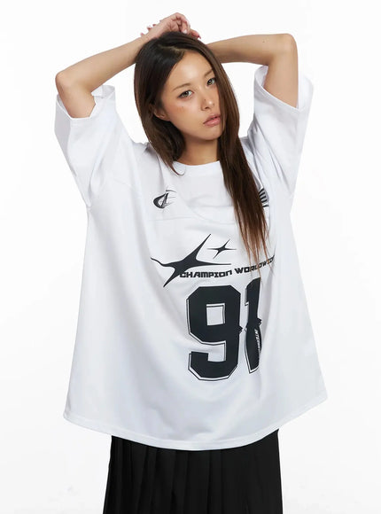Oversized Jersey Tee IY504