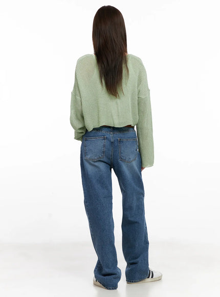 Summer Knit Crop Cardigan CL523