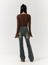 denim-mid-waist-flared-jeans-cd322