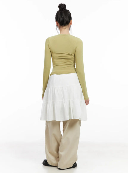 Tiered Midi Skirt CM512