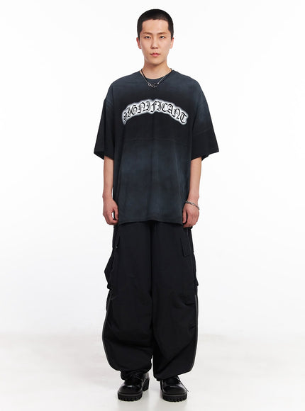 men-s-cargo-balloon-fit-windbreaker-pants-black-iu503