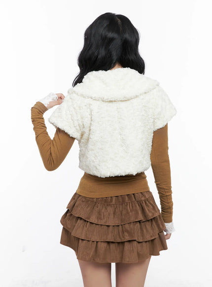 ribbon-faux-fur-bolero-vest-cn514