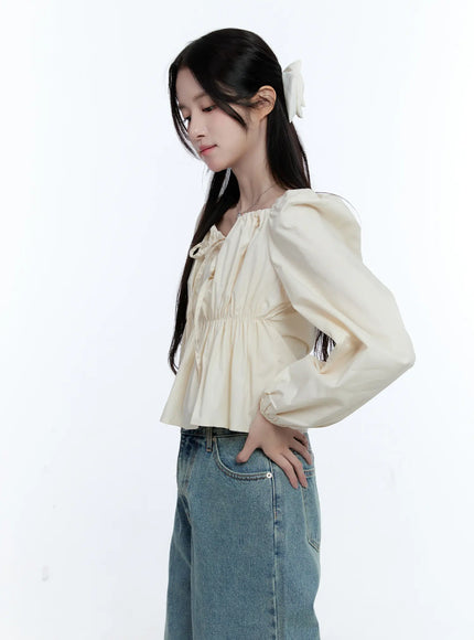 puff-sleeve-shirred-blouse-cg512