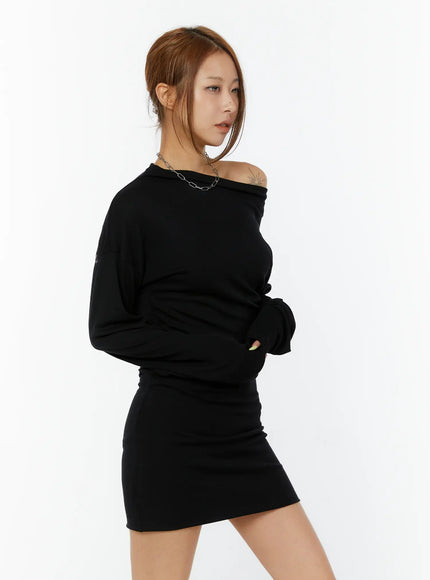 cross-lace-off-shoulder-mini-dress-cy521