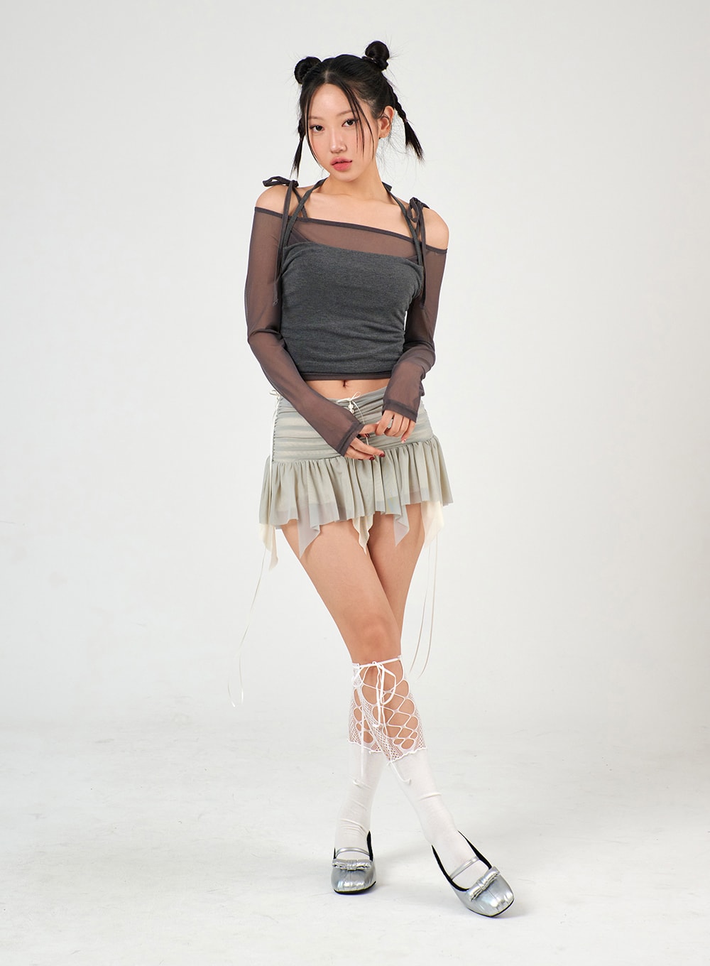 fairy-ruffled-mesh-mini-skirt-ij302