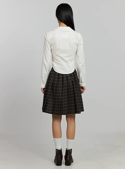 corduroy-pintuck-blouse-ij502