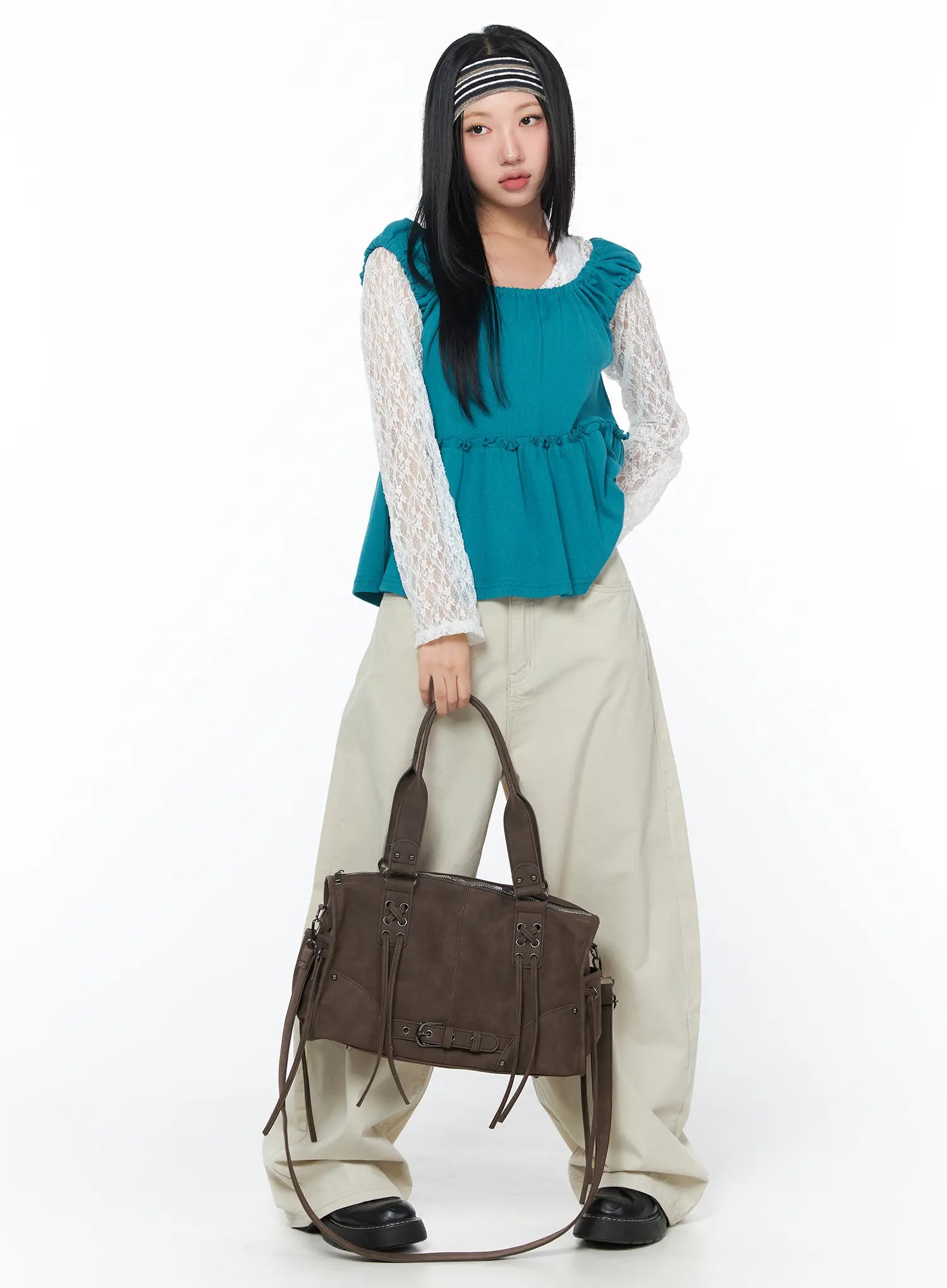 puff-sleeve-shirred-blouse-cy512