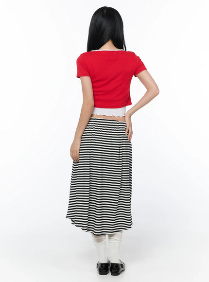 striped-flare-long-skirt-cy512