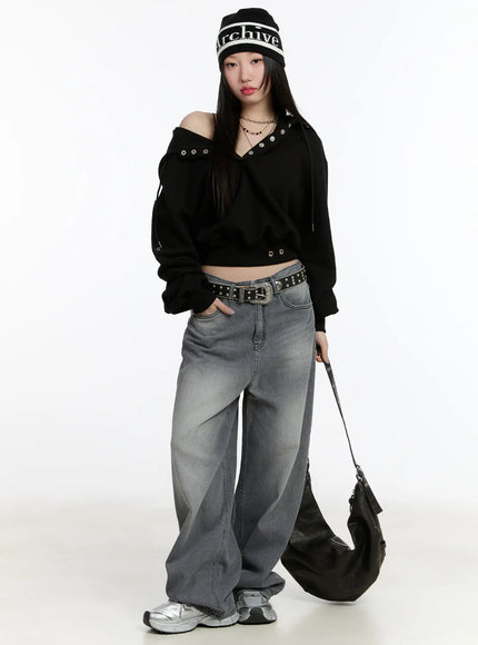 eyelet-crop-hoodie-cm511