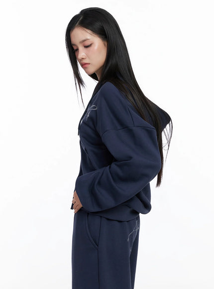 Angel Graphic Zip-Up Hoodie IS525