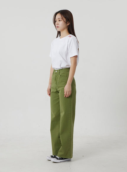 Straight Leg Pants OF306