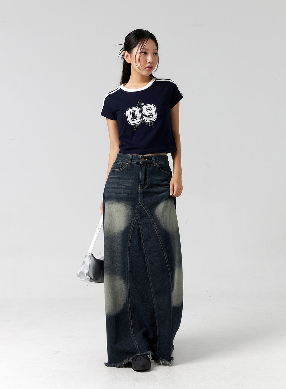 Maxi denim outlet skirts 60