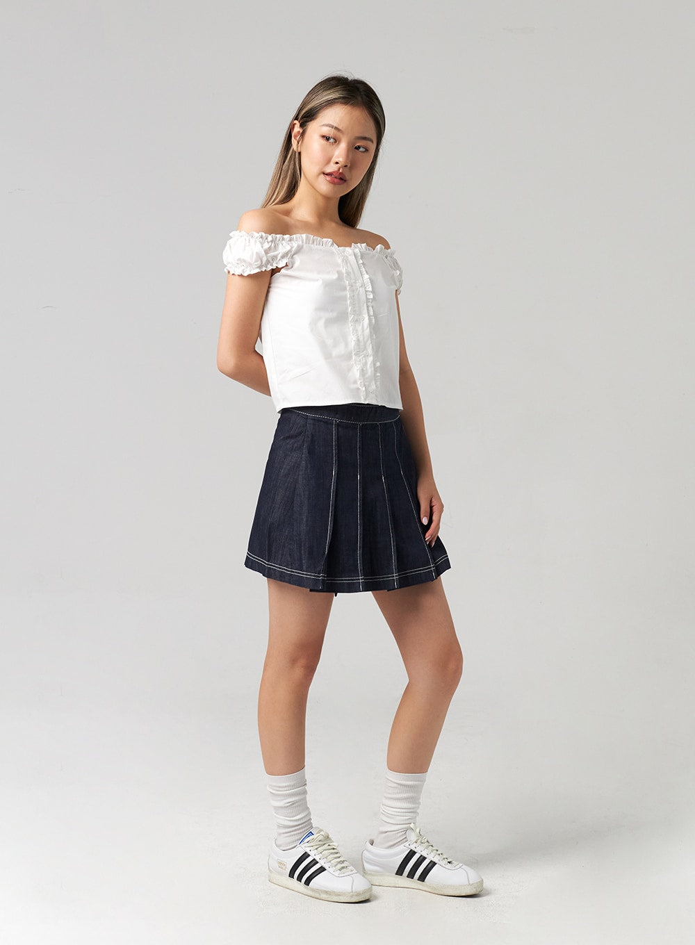 wrapped-pleated-mini-skirt-cl306
