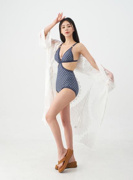 Sunflower Embroided Robe IJ13