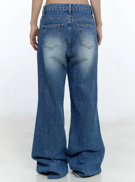 Eunbyul Wide-Leg Flare Denim Jeans CL530